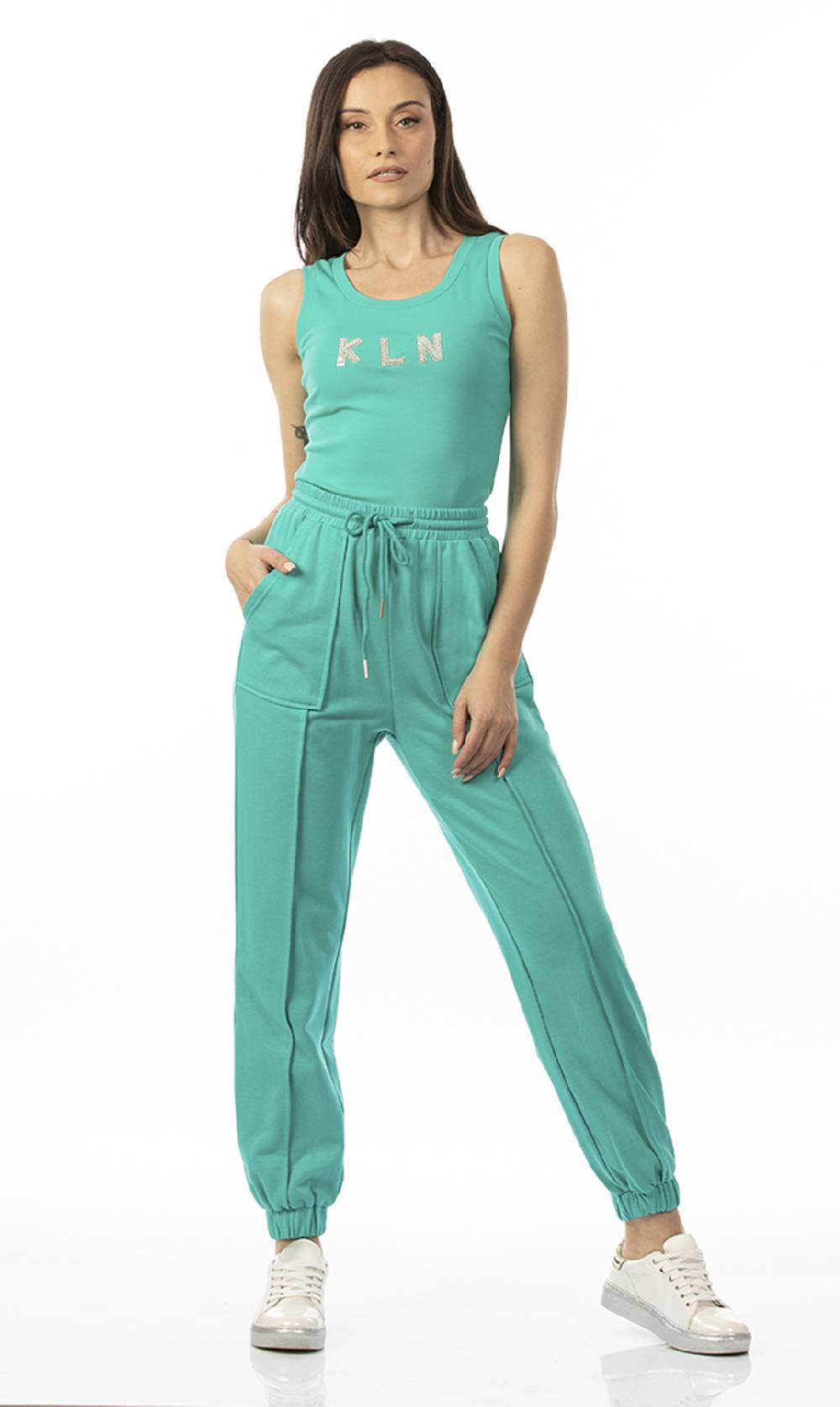 Koralline PANTALONE IN FELPA CON POLSINO