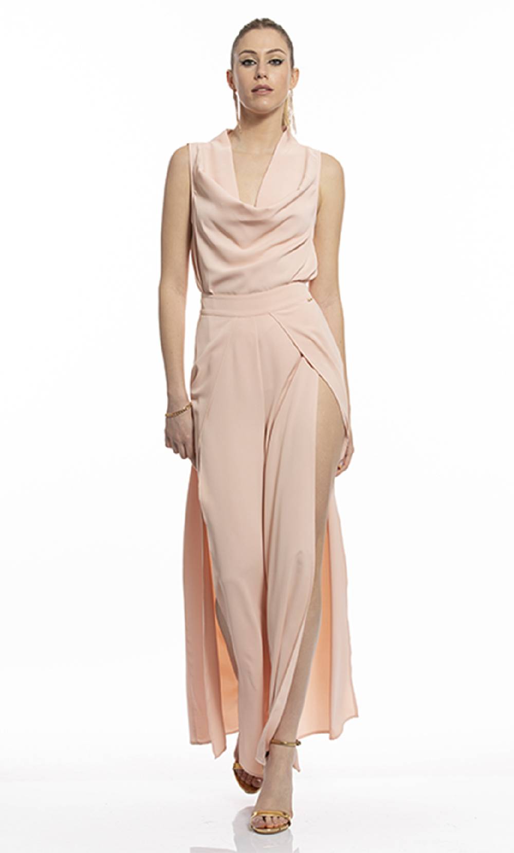 Koralline PANTALONE PALAZZO CON SPACCHI