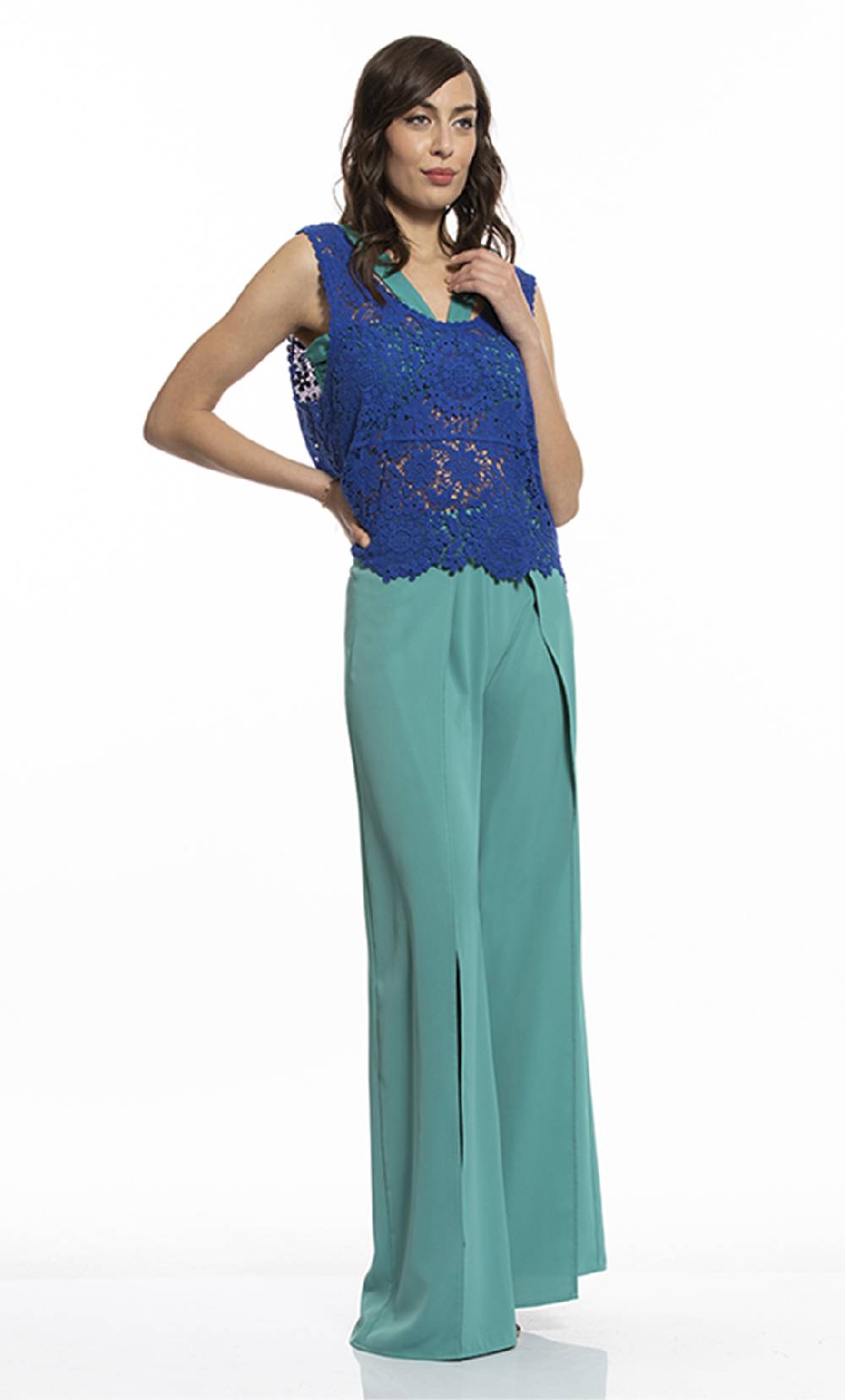 Koralline PANTALONE PALAZZO CON SPACCHI