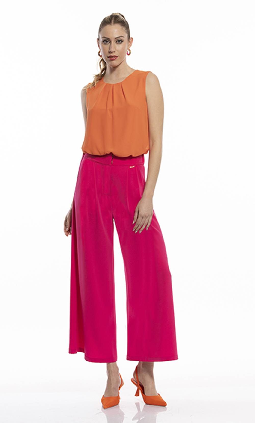 Koralline PANTALONI FLUIDI CROP