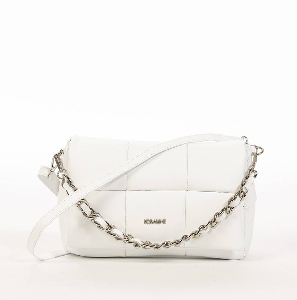 Koralline POCHETTE IN PELLE TRAPUNTATA CON CATENA