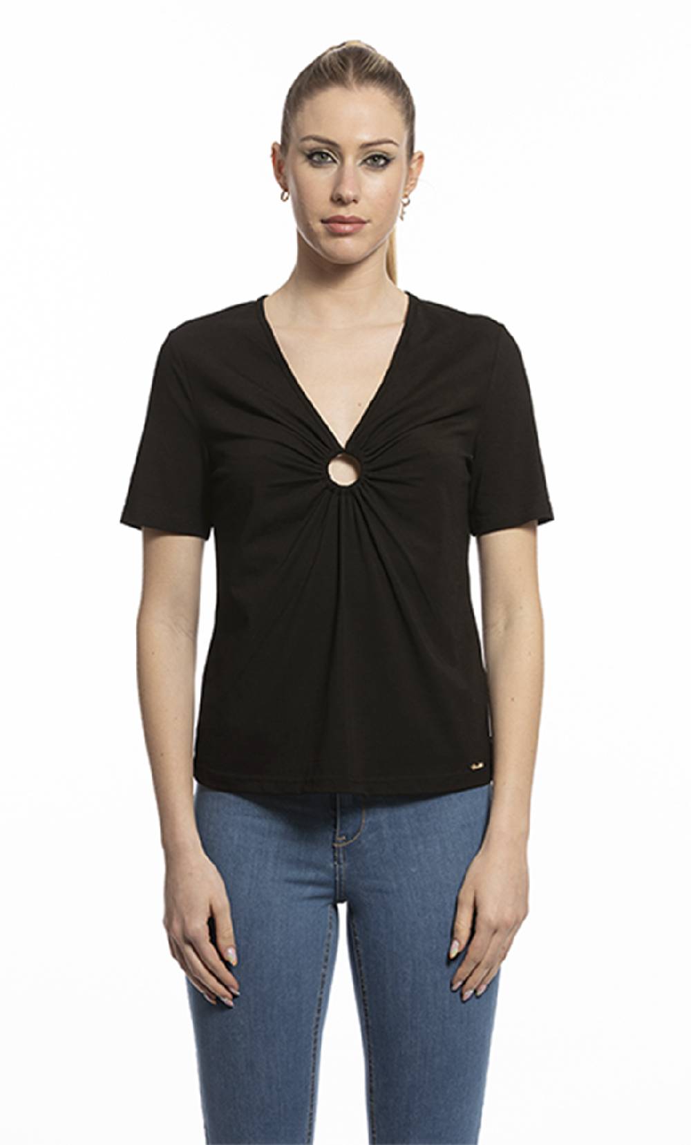 Koralline T-SHIRT CON ANELLO ALLO SCOLLO