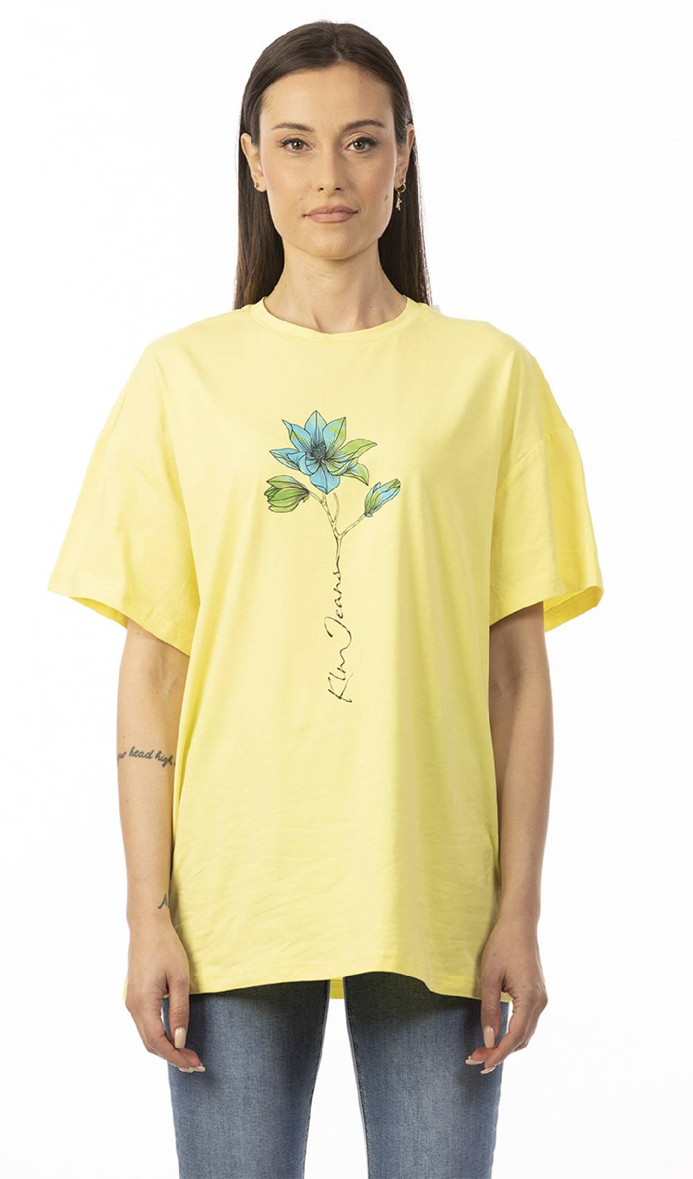 Koralline T-SHIRT CON FIORE STAMPATO