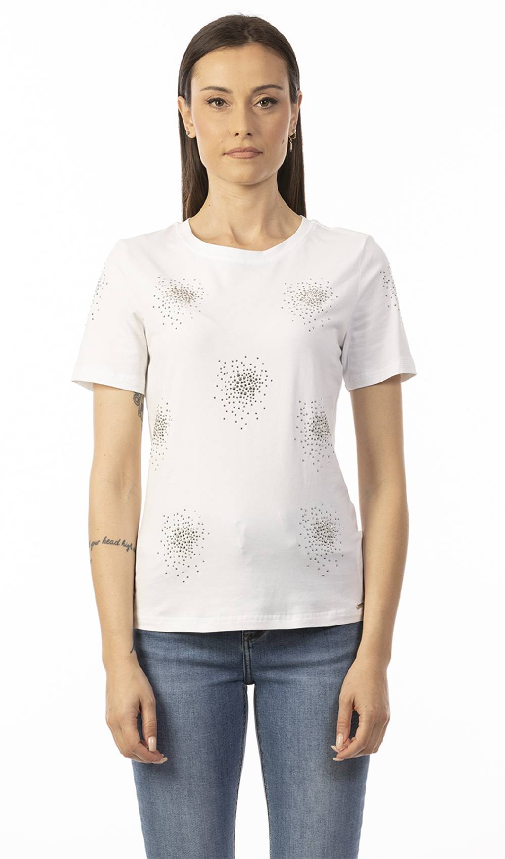 Koralline T-SHIRT CON MICRO BORCHIE