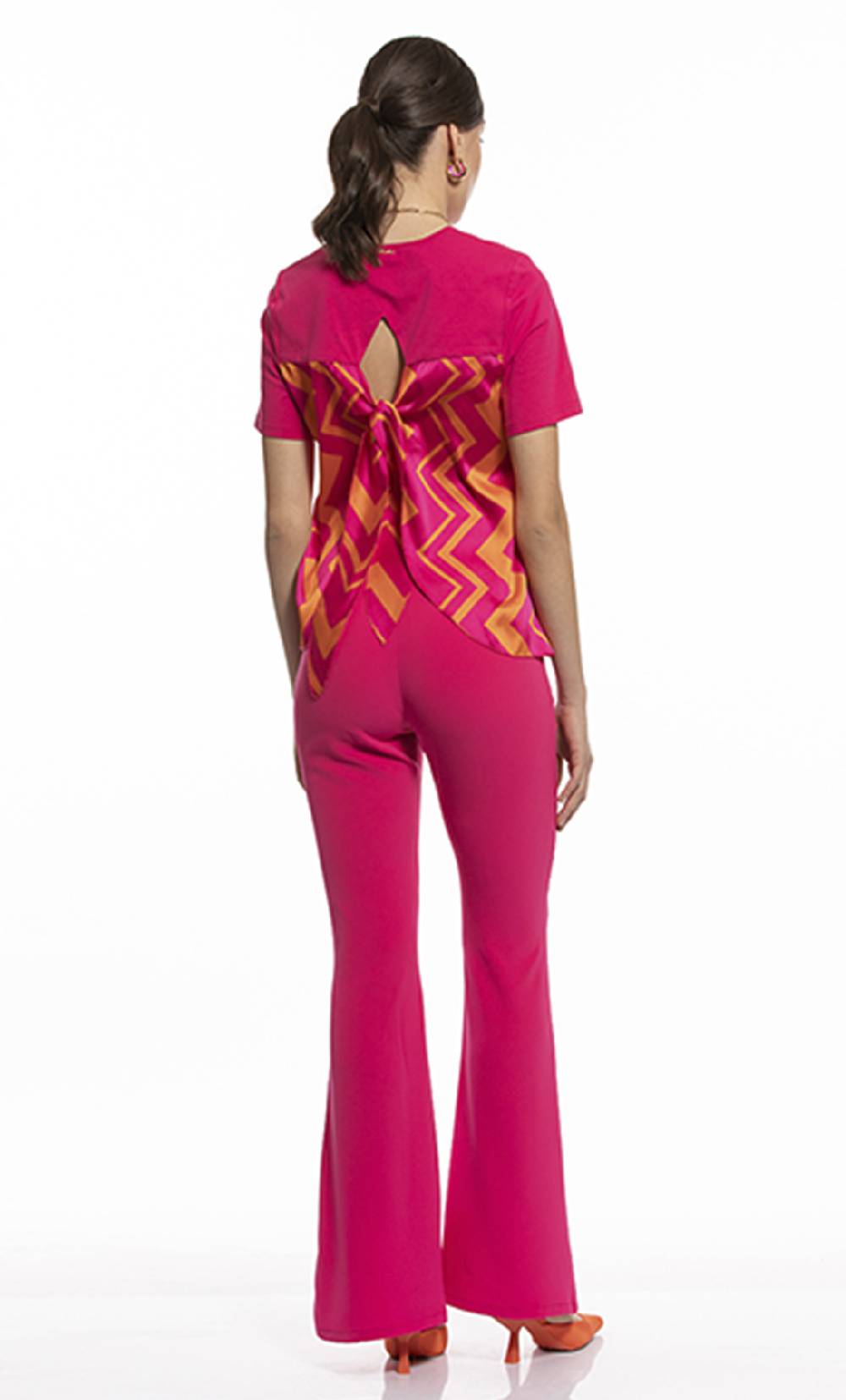 Koralline T-SHIRT CON PANNELLO STAMPATO