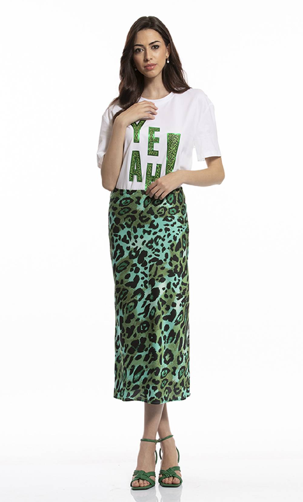 Koralline “T-SHIRT CON STAMPA “”YEAH”””