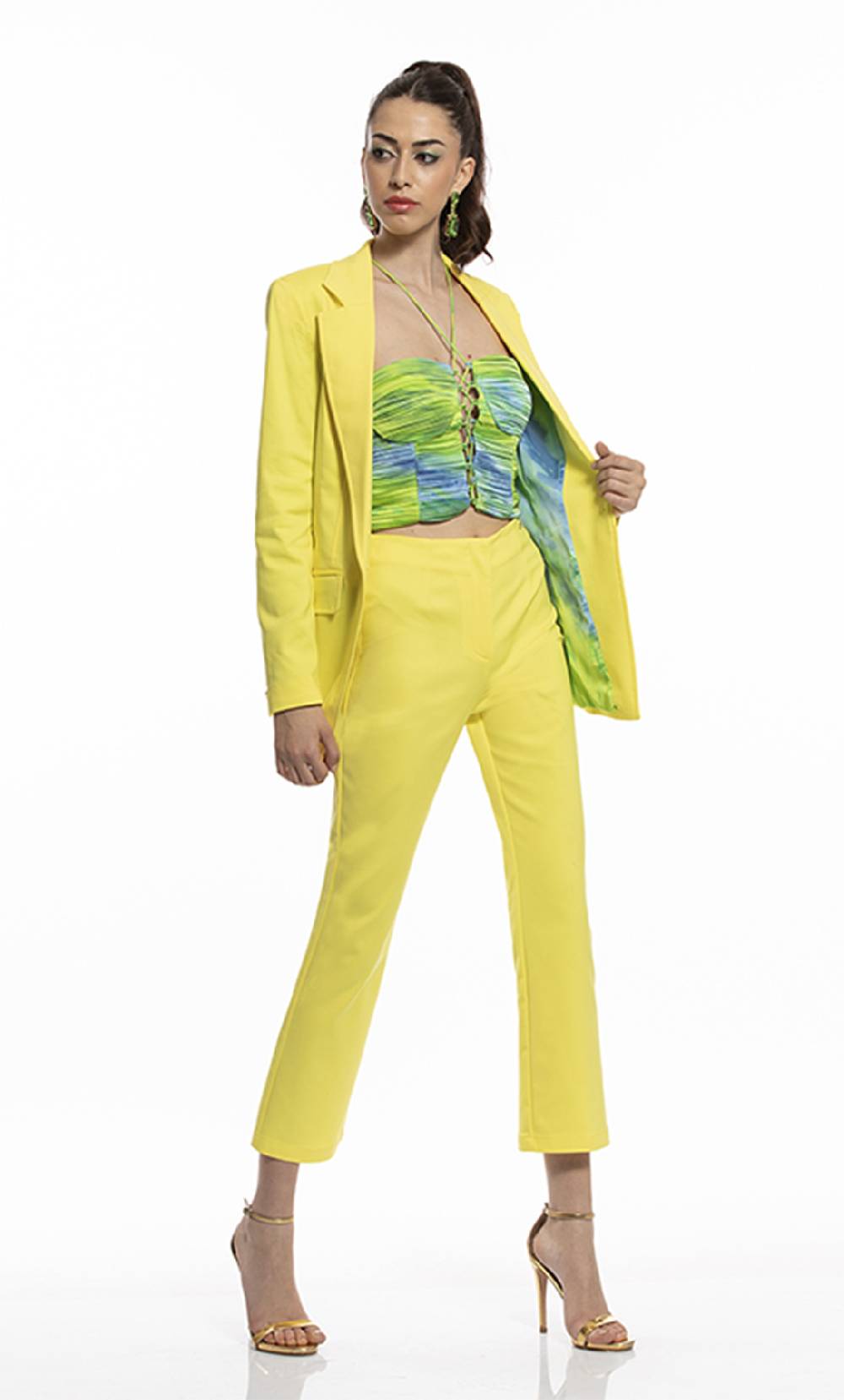 Koralline TOP GUEPIERRE IN STAMPA ASTRATTA