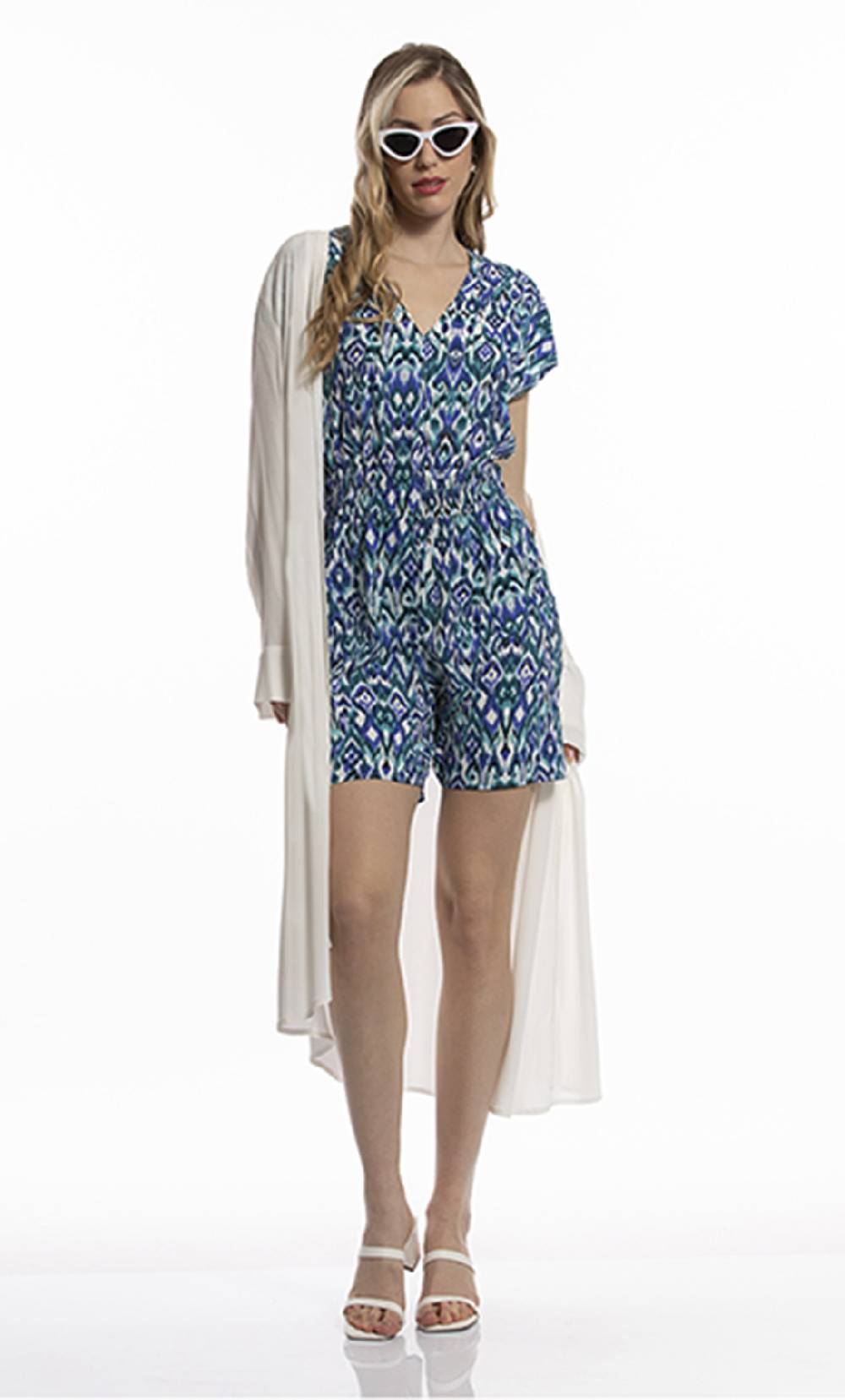 Koralline TUTA CORTA IN STAMPA MOSAICO