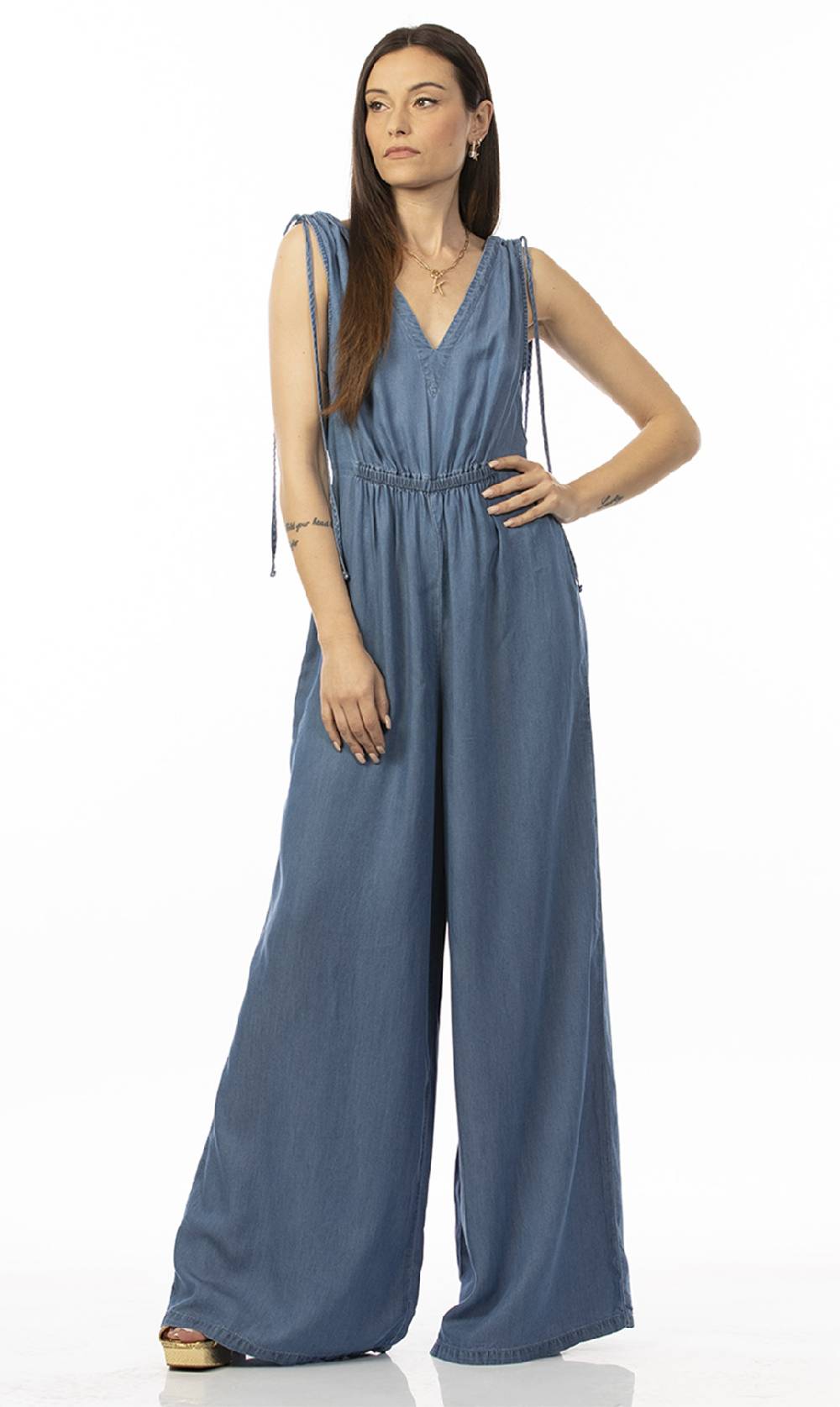 Koralline TUTA LUNGA IN CHAMBRAY