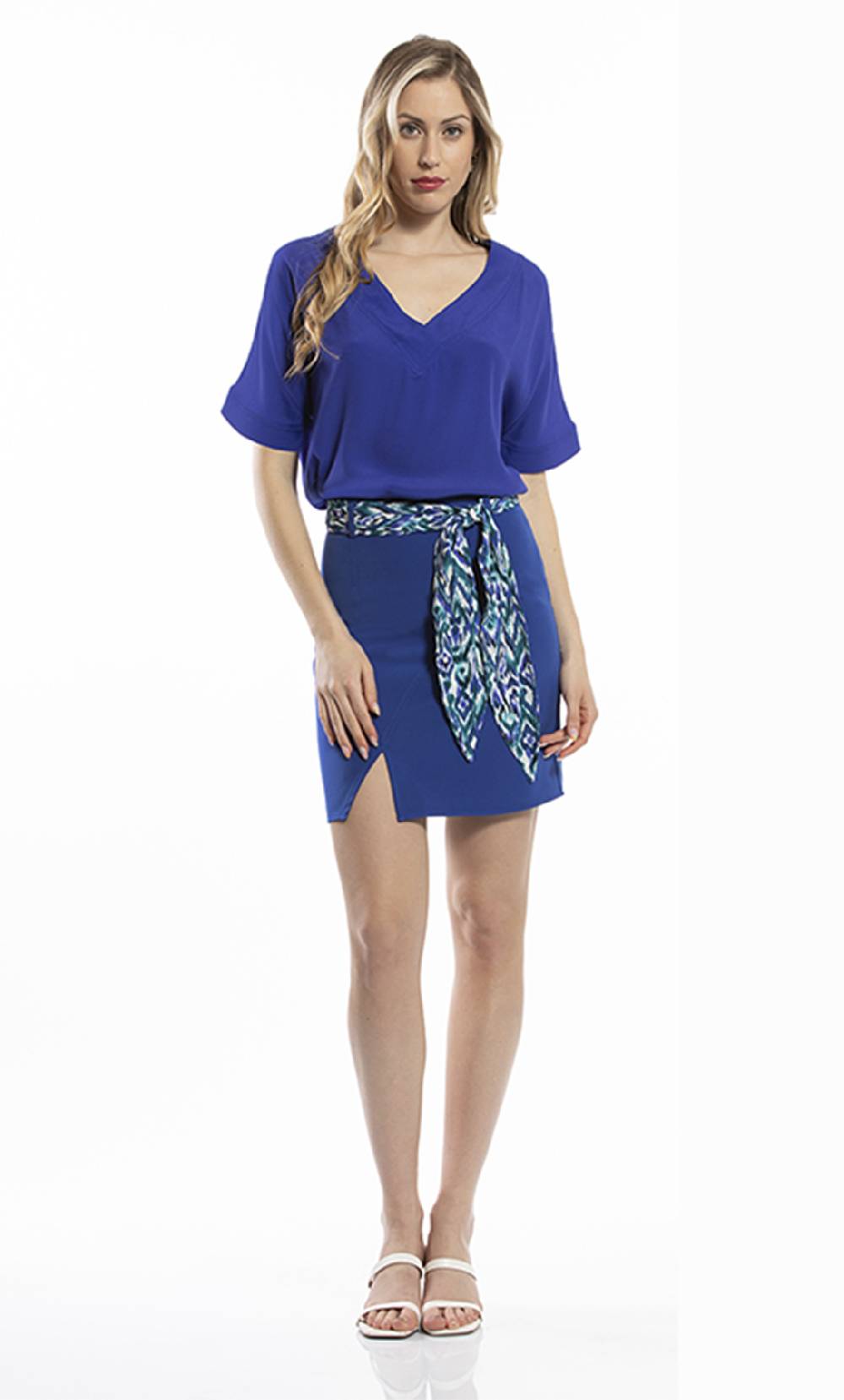 Koralline MINIGONNA CON FUSCIACCA IN TESSUTO STAMPATO