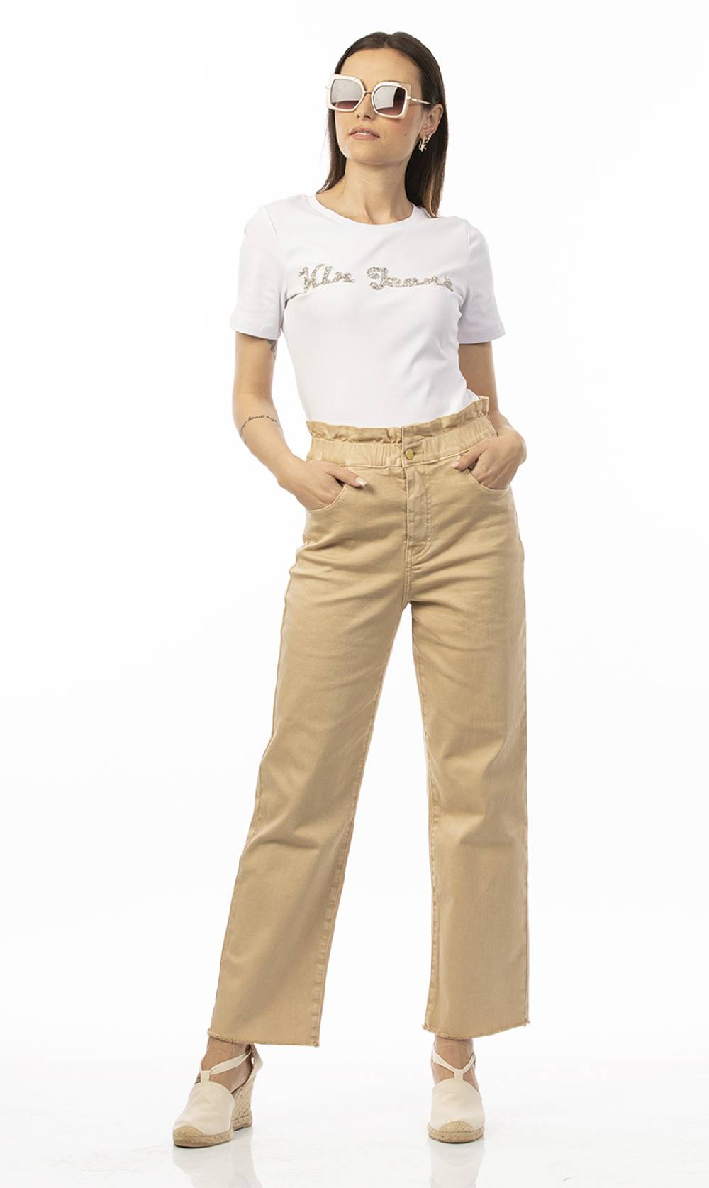 Koralline PANTALONE TINTO CAPO CON ELASTICO IN VITA