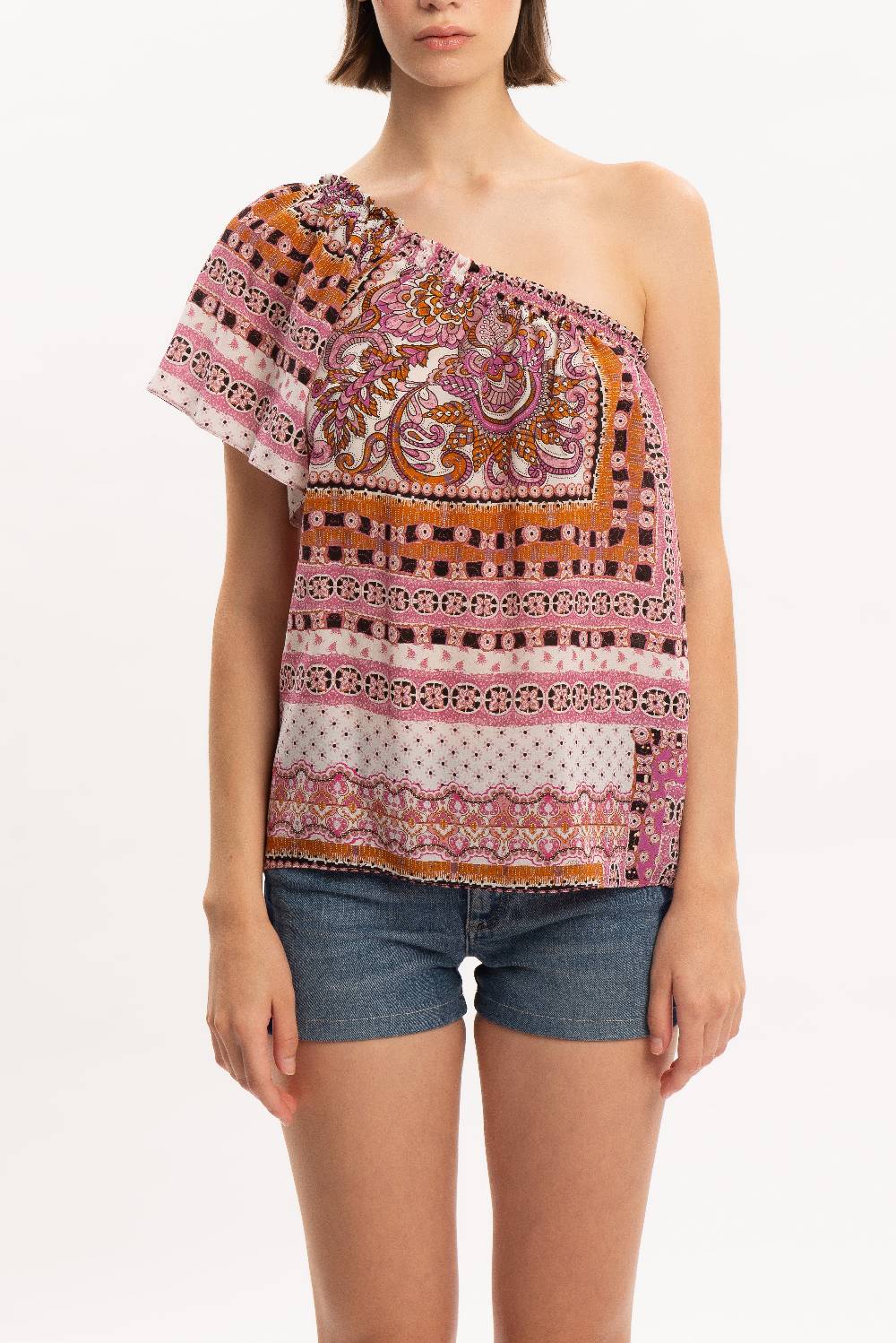 Kristina Ti AGATA - One shoulder blouse Vintage