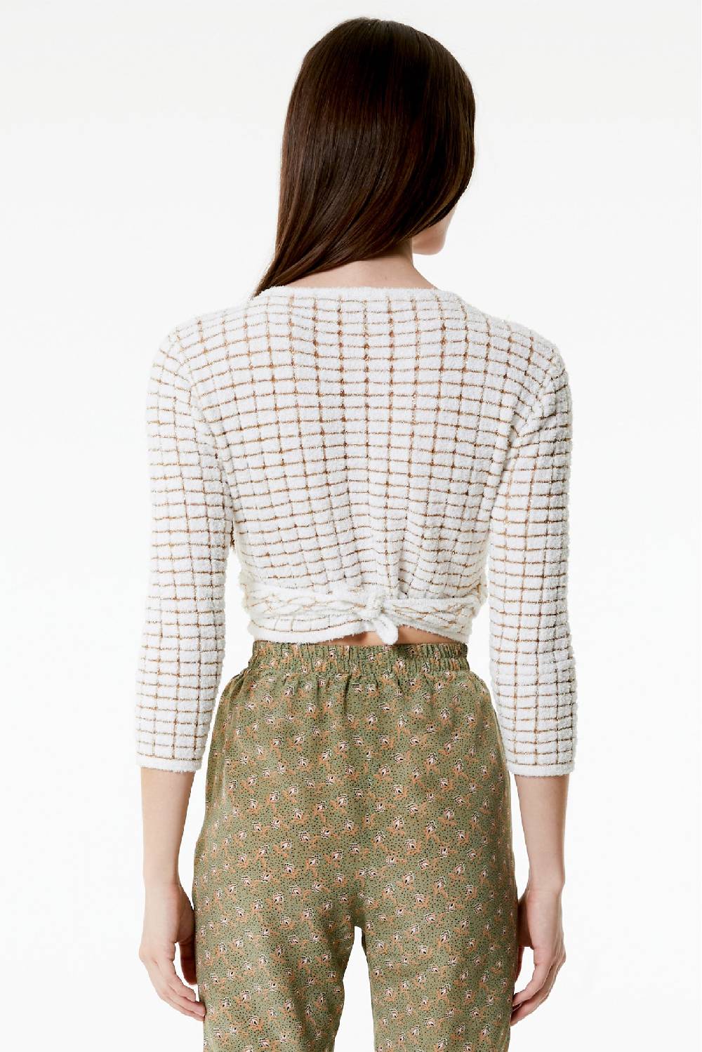 Kristina Ti ALICE - Crop Cardigan Goldy