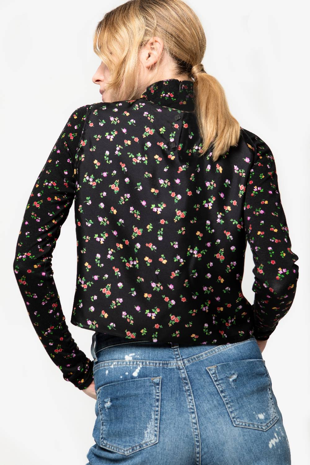 Kristina Ti AMARILLI - Silk Microflower Top