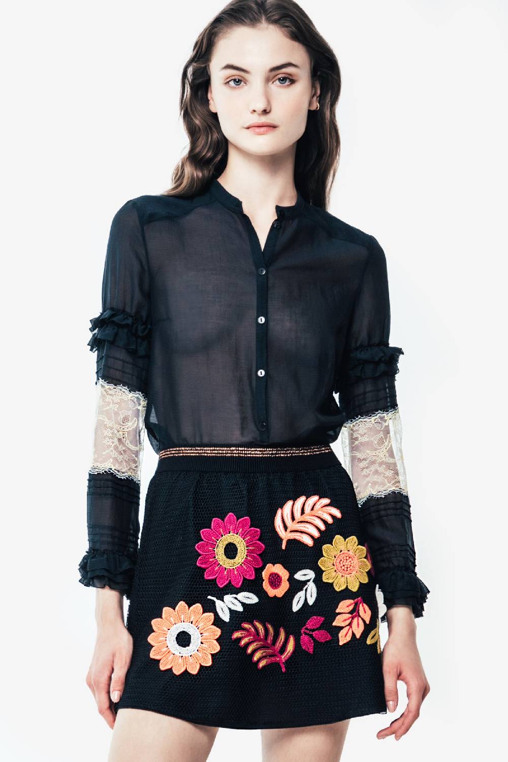 Kristina Ti ANDREA - Blouse with lace