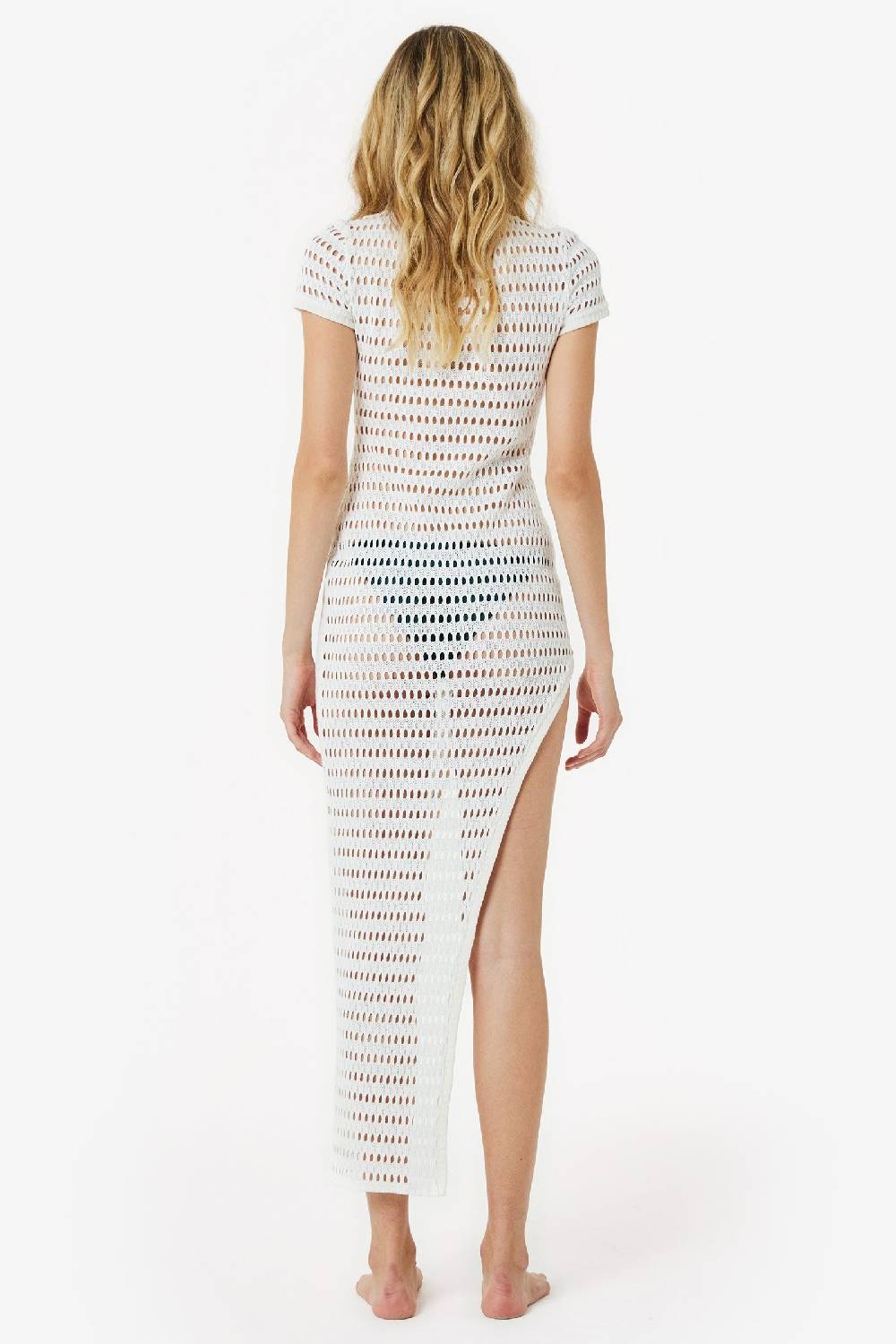 Kristina Ti AURA - Mesh Dress Blanca