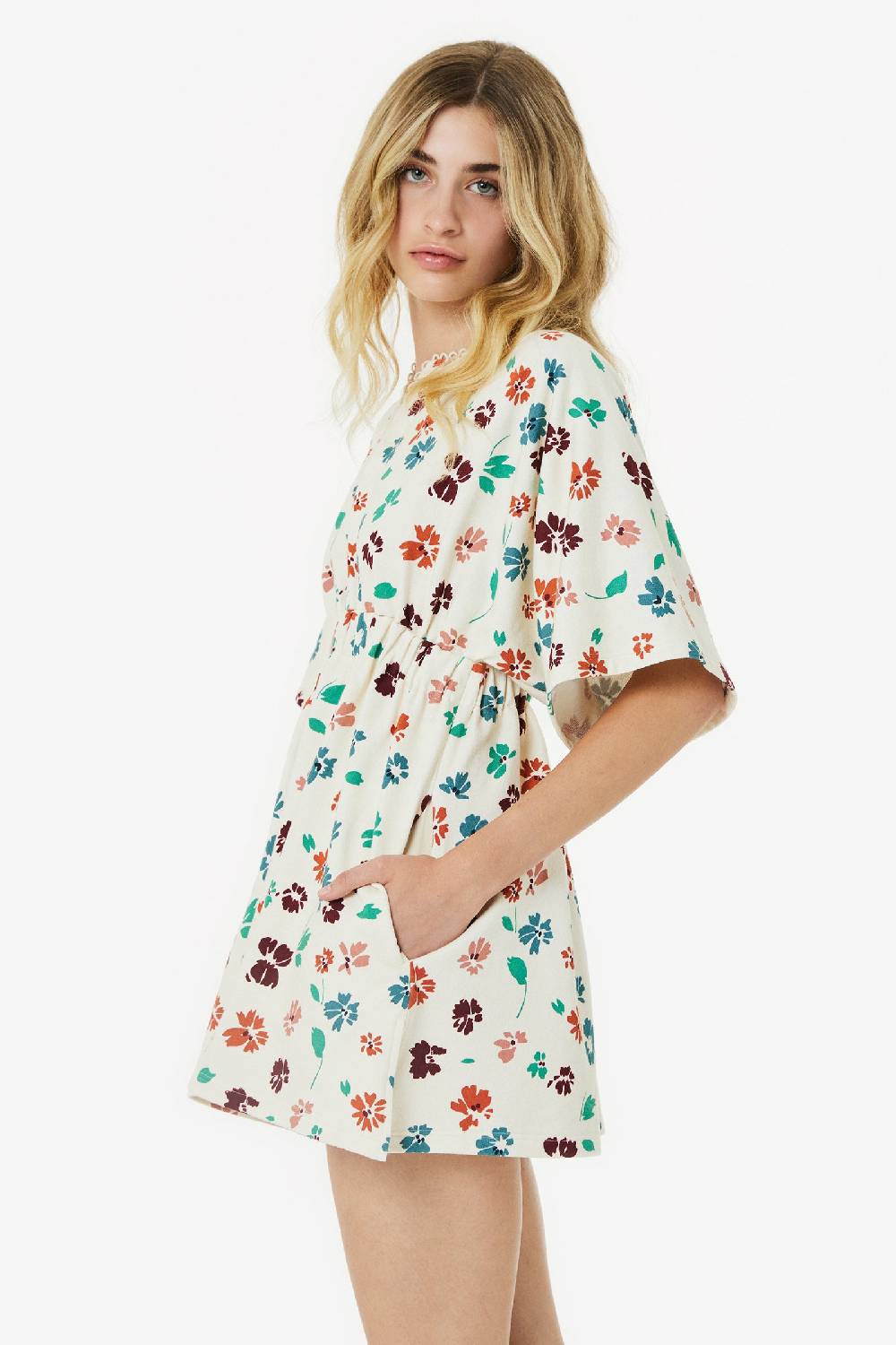 Kristina Ti AZZURRA – Sweatshirt Mini Dress Flora