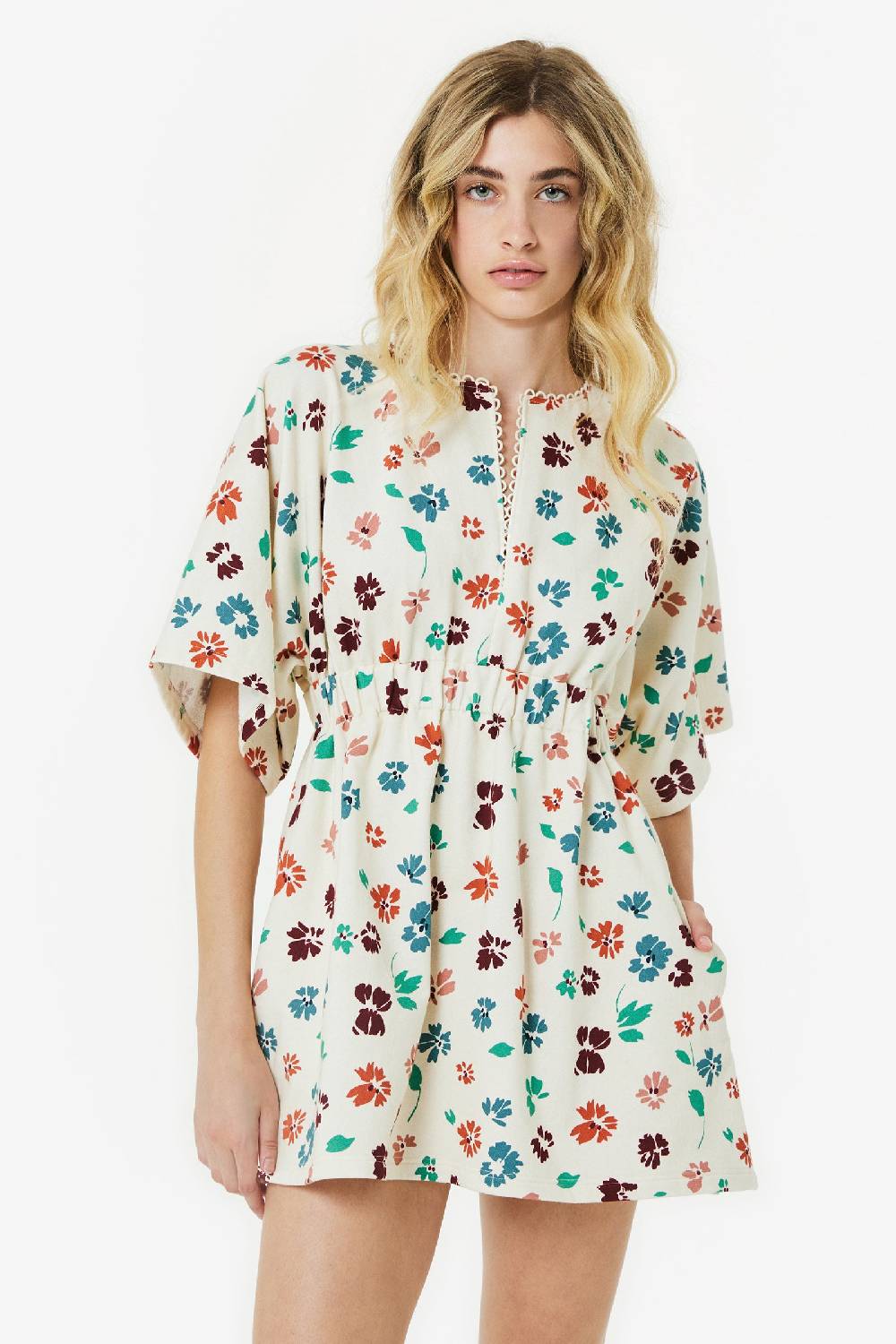 Kristina Ti AZZURRA – Sweatshirt mini dress Flora