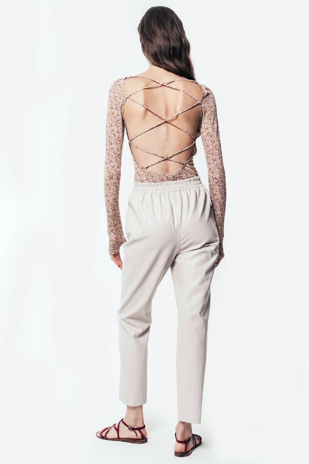 Kristina Ti BIANCA - Eco-leather Joggers