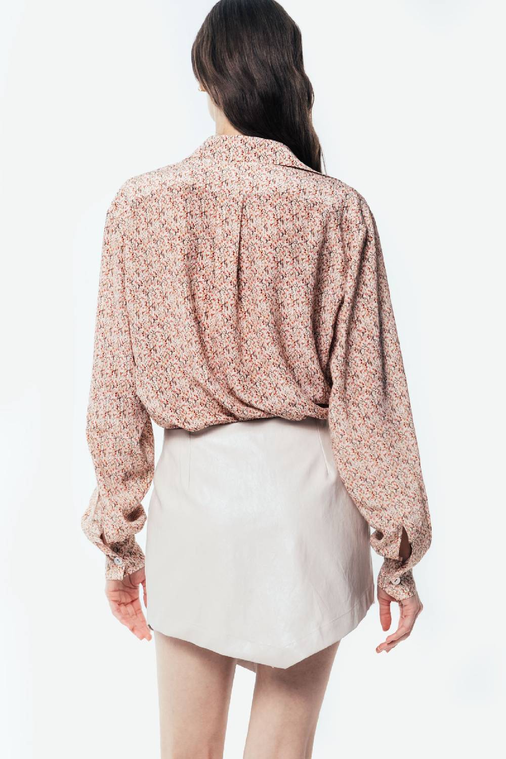 Kristina Ti CAMELIA - Eco-leather Miniskirt