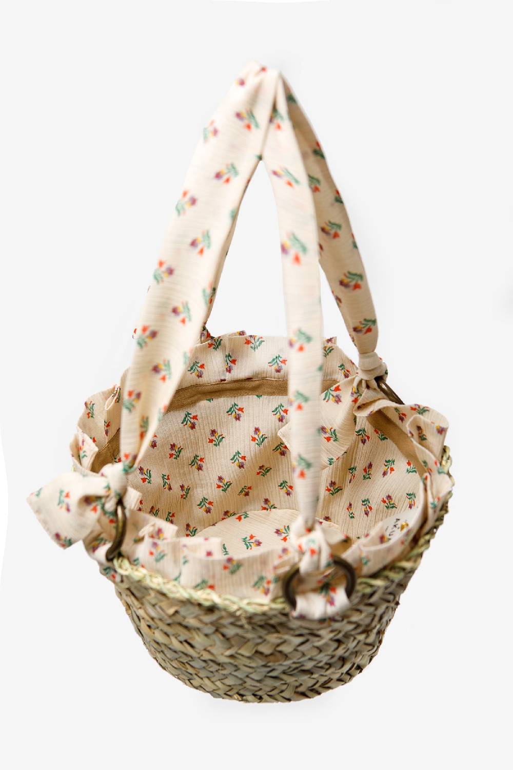 Kristina Ti CAPRI - Microflower Mini Straw Bag
