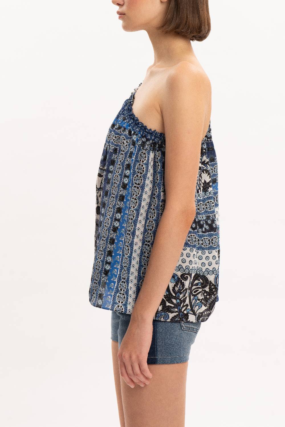 Kristina Ti CLARA - One Shoulder Blouse Vintage