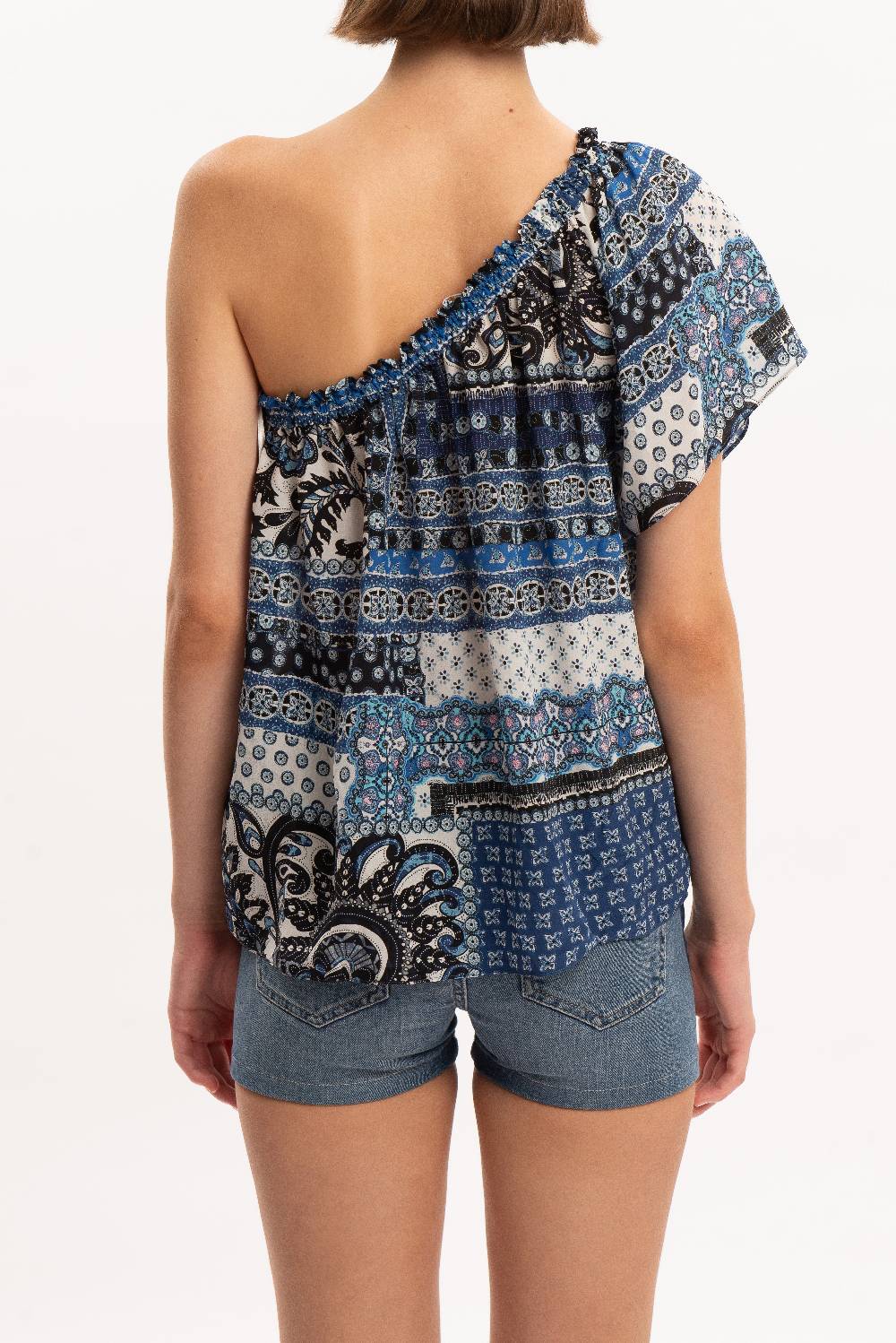 Kristina Ti CLARA - One Shoulder Blouse Vintage