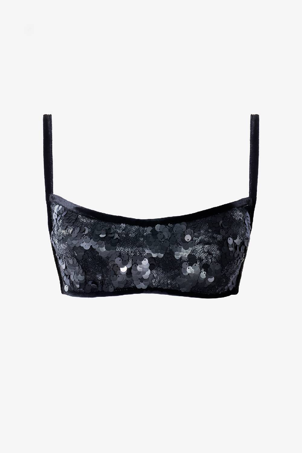 Kristina Ti CLEMENTINA - Sequined crop top