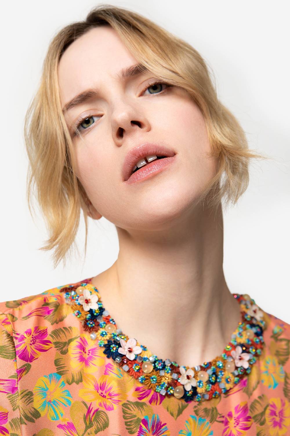 Kristina Ti COLETTE - Mini Dress With Jewel Collar