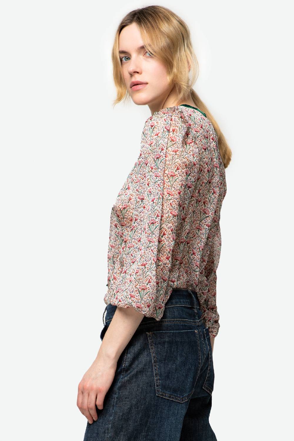 Kristina Ti GABRIELLA - Boho-chic Jewel Blouse