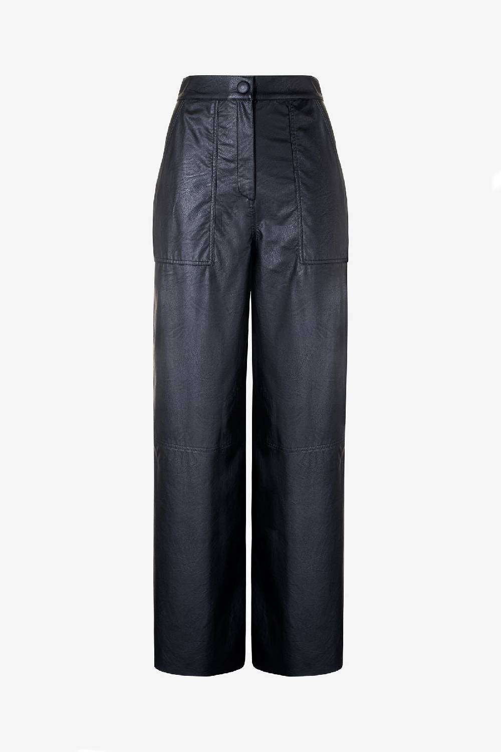 Kristina Ti ILARIA - Faux leather cargo trousers