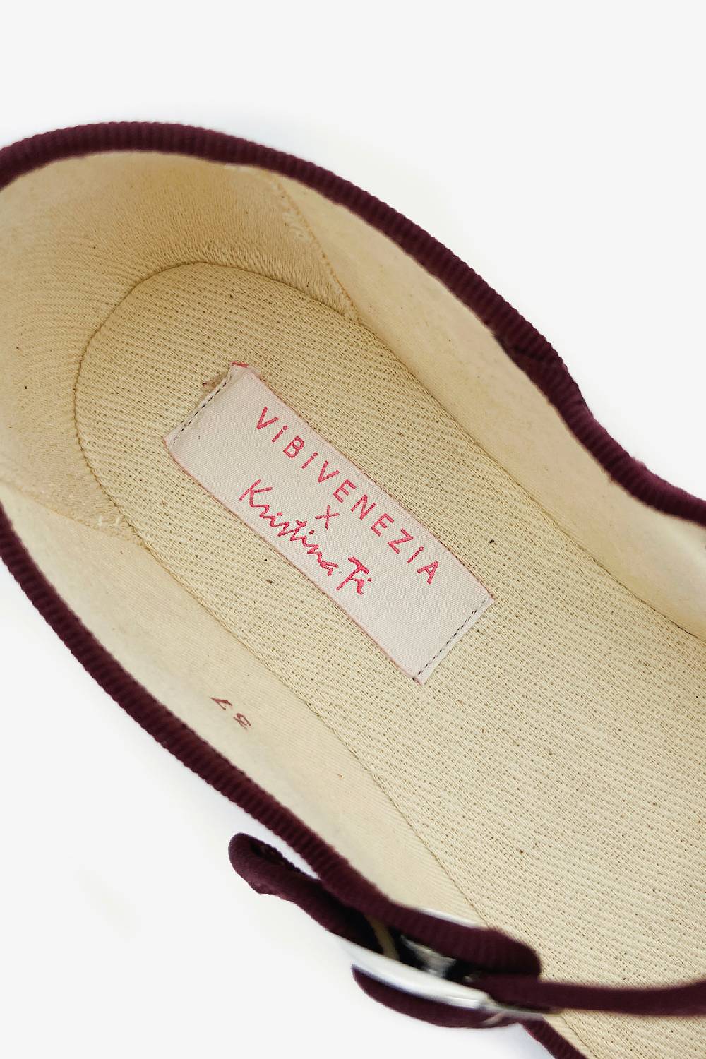 Kristina Ti IRIS - Silk Mary Jane Slipper