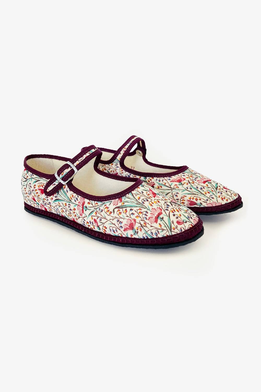 Kristina Ti IRIS - Silk Mary Jane slipper