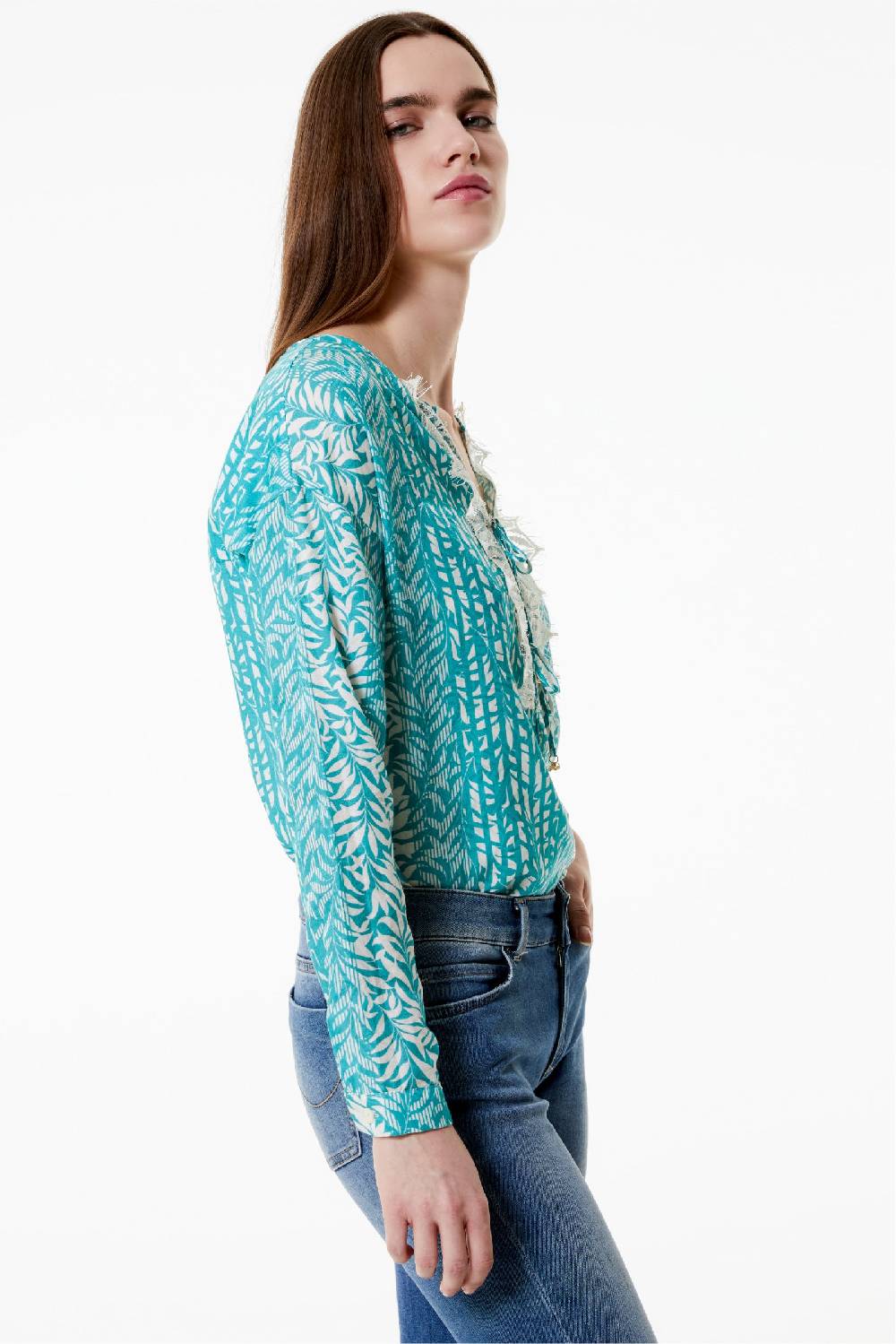 Kristina Ti IRMA - Blouse With Laces Bamboo