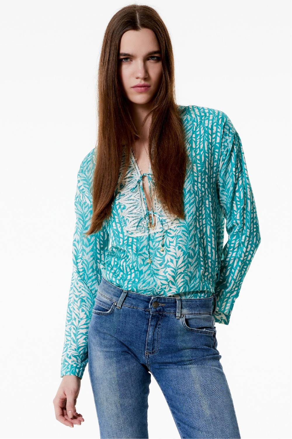 Kristina Ti IRMA - Blouse with laces Bamboo