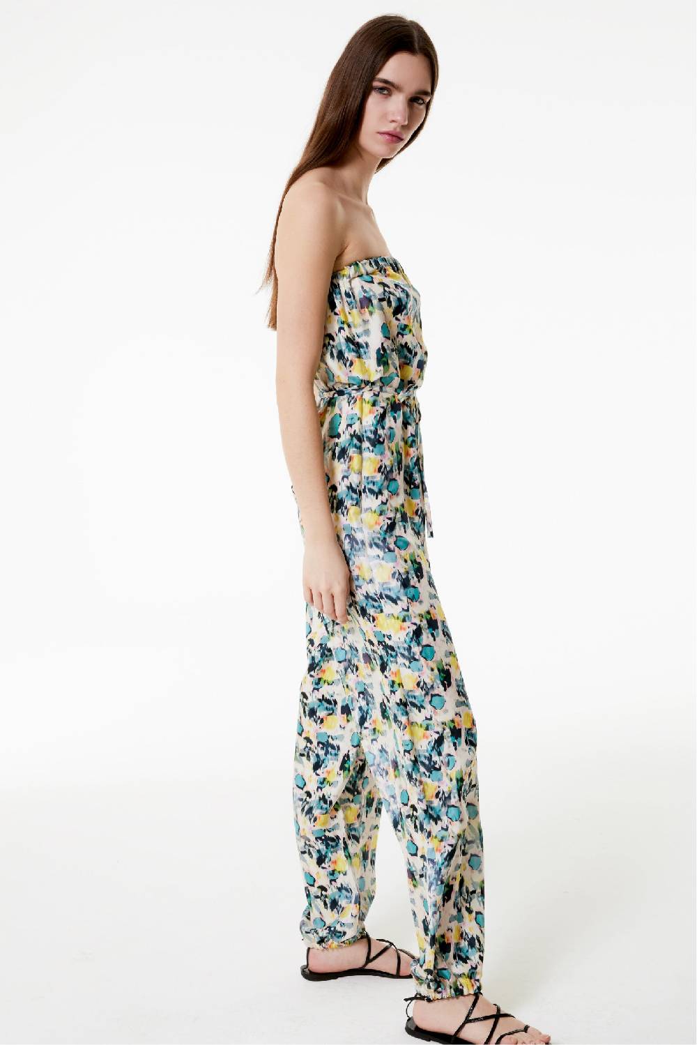 Kristina Ti LIA - Silk Jumpsuit Watercolor