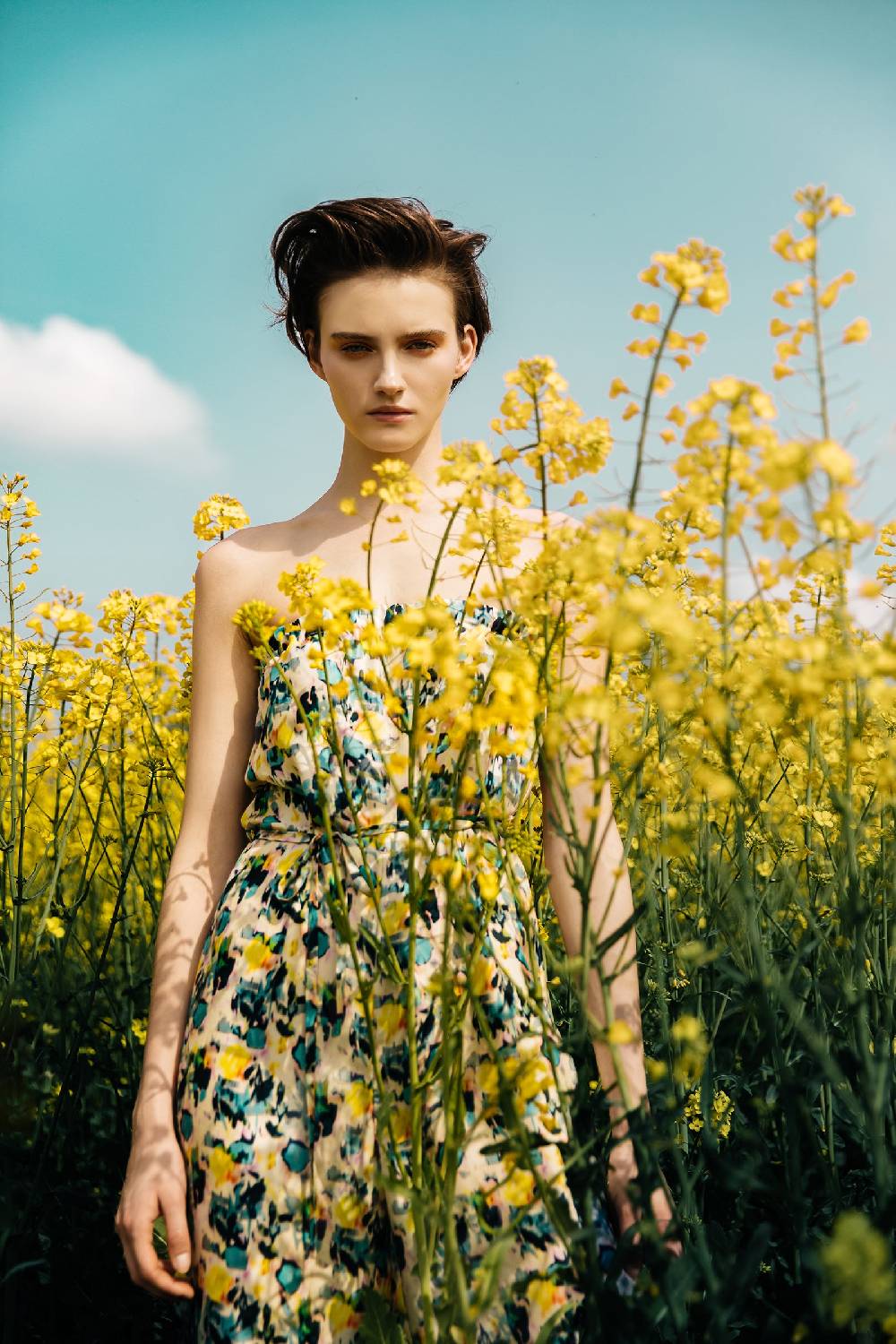 Kristina Ti LIA - Silk Jumpsuit Watercolor