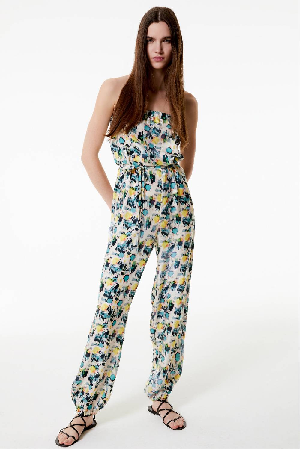 Kristina Ti LIA - Silk jumpsuit Watercolor