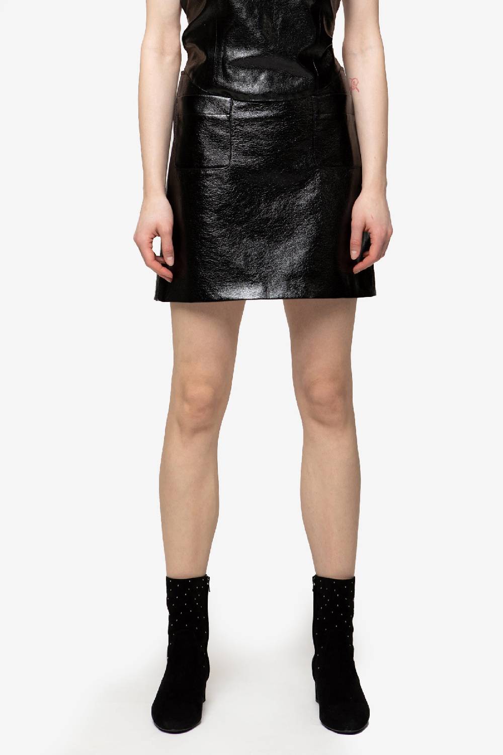 Kristina Ti LOUISA - Vinyl Mini Skirt
