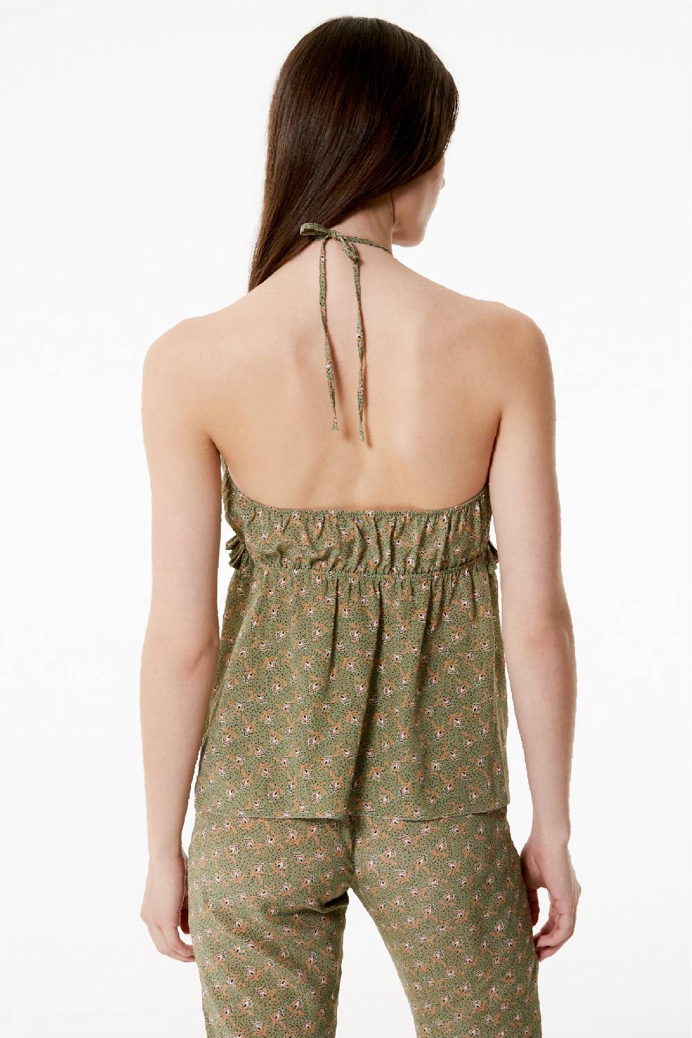 Kristina Ti LUCY - Lace-up Top Woods