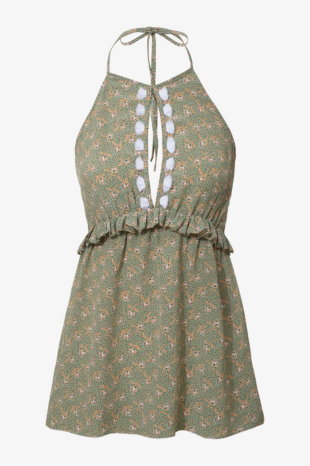 Kristina Ti LUCY - Lace-up Top Woods