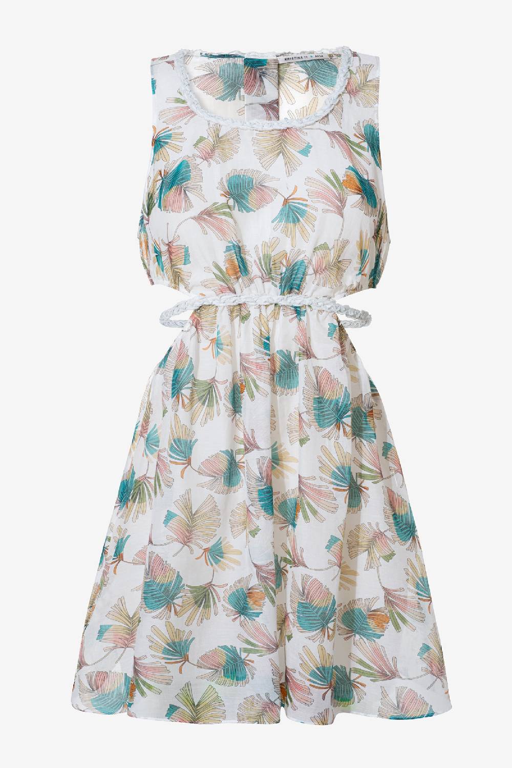 Kristina Ti MARINA - Mini dress cut-out Foliage