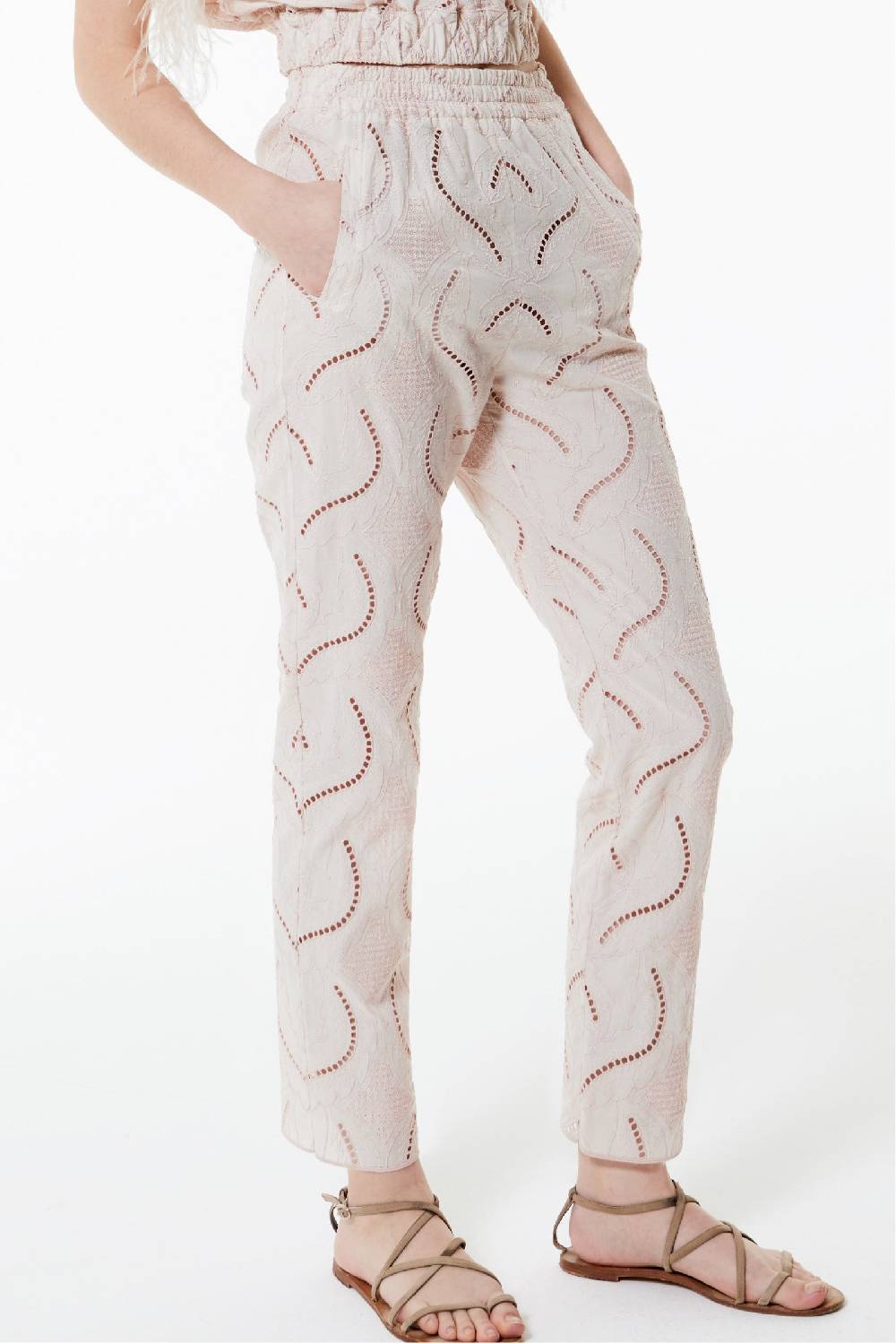 Kristina Ti MARLENE - Cotton Trousers Innocence