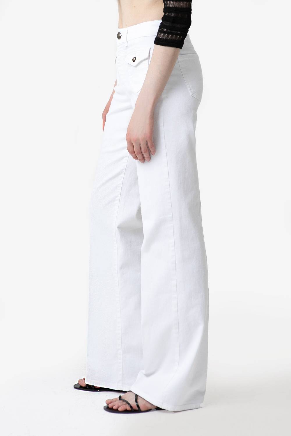 Kristina Ti MARTA - White Flared Jeans