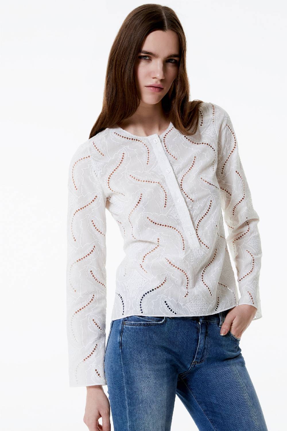 Kristina Ti MATILDE - Cotton Blouse Innocence