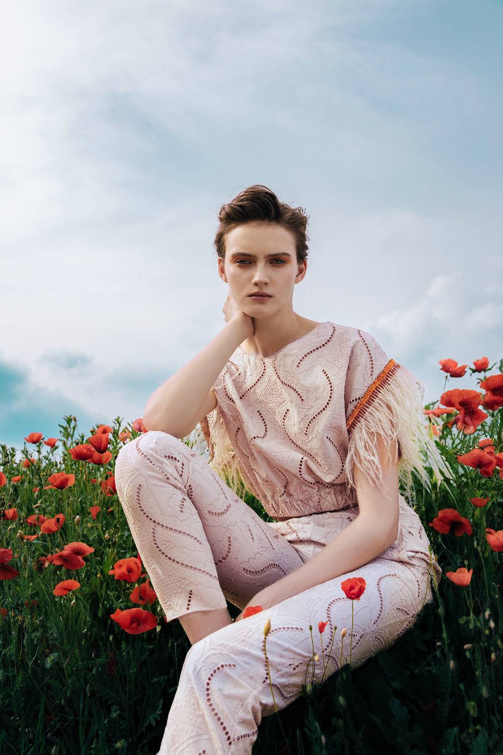 Kristina Ti MIA -Blouse With Fringes Innocence