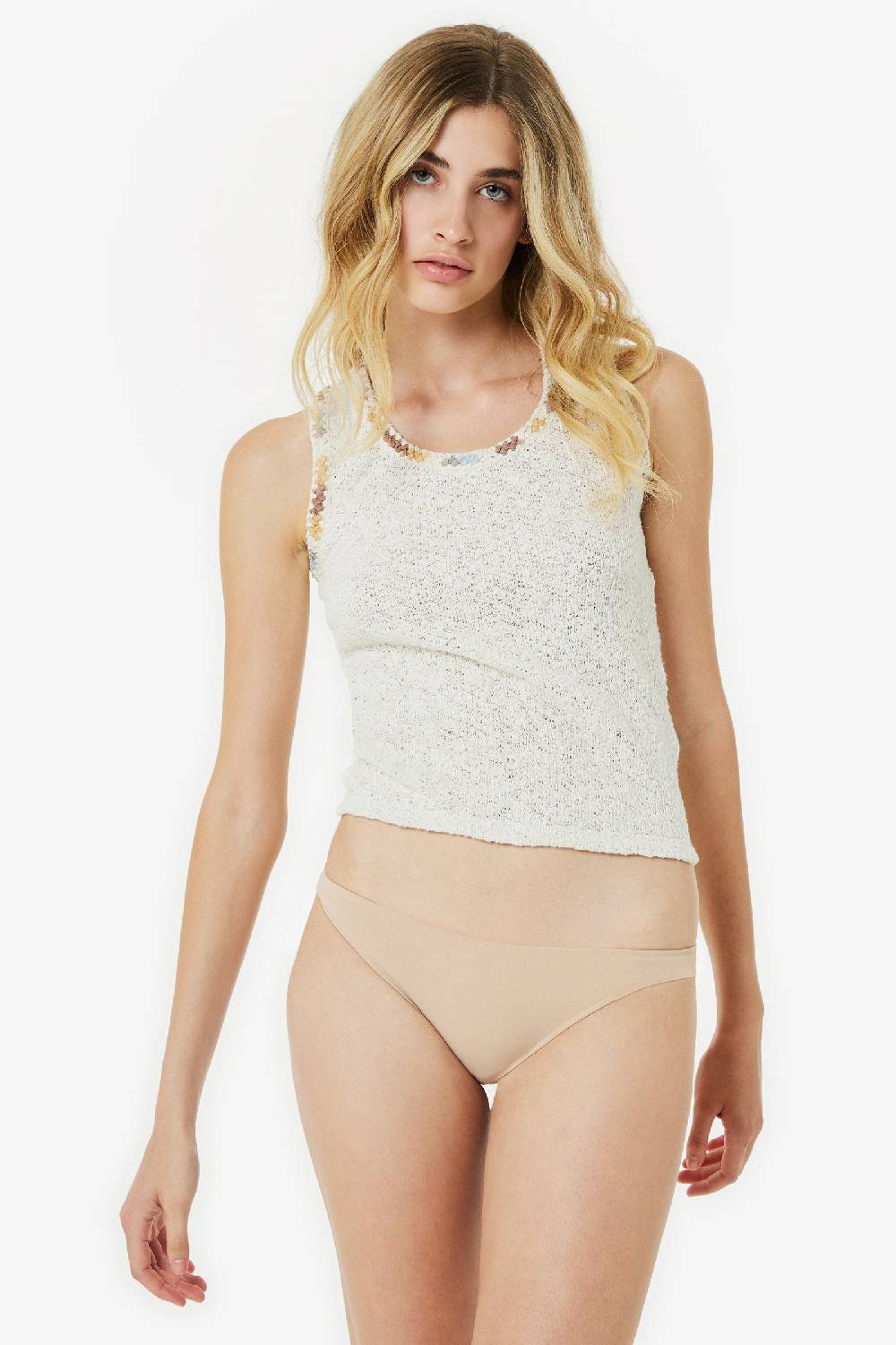 Kristina Ti MIRA - Bouclè tank top Dunes