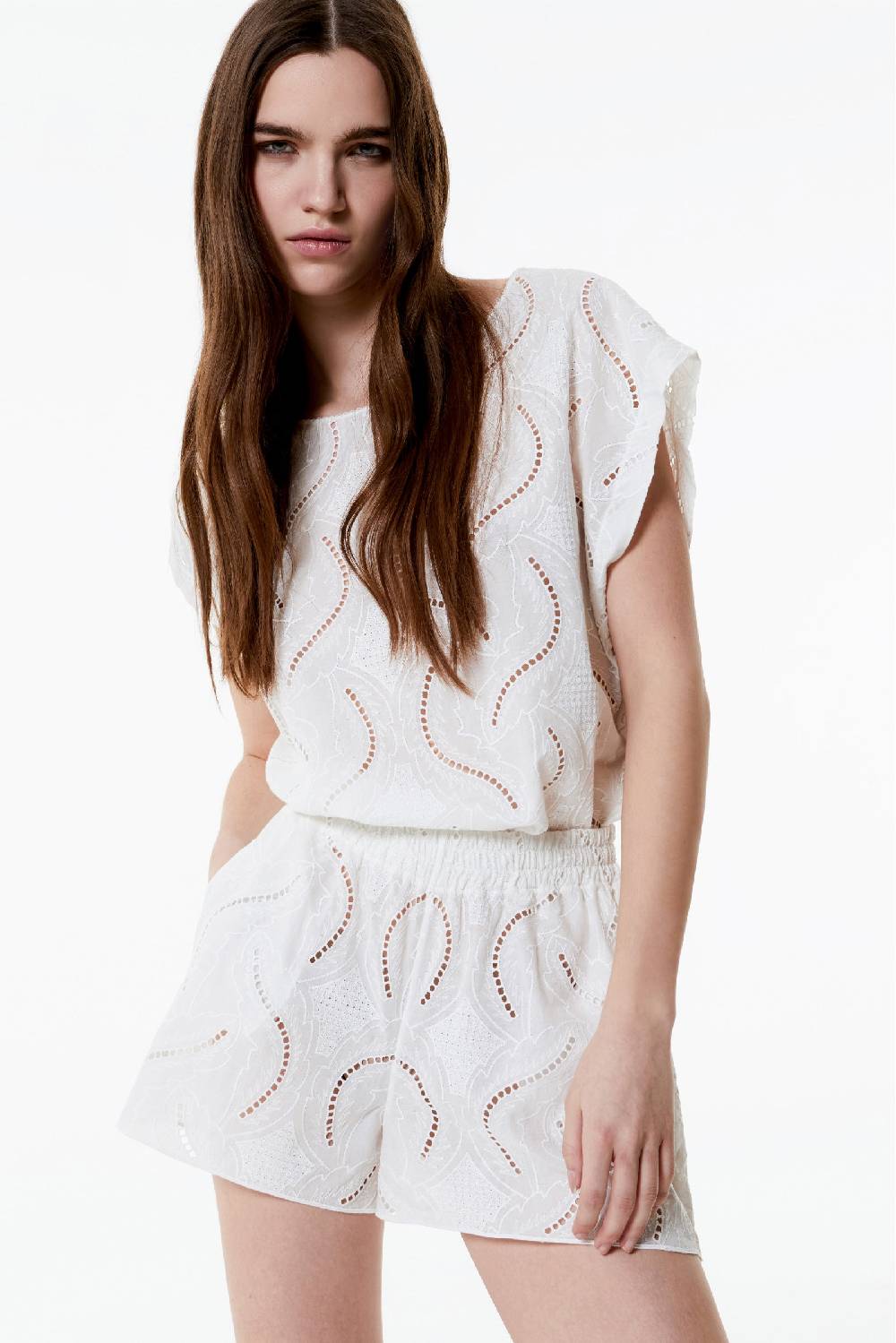 Kristina Ti NATALIE - Cotton blouse Innocence