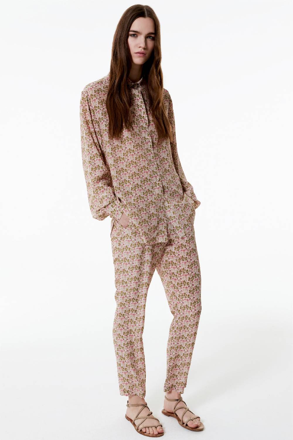 Kristina Ti OLIMPIA - Men's silk shirt Poem