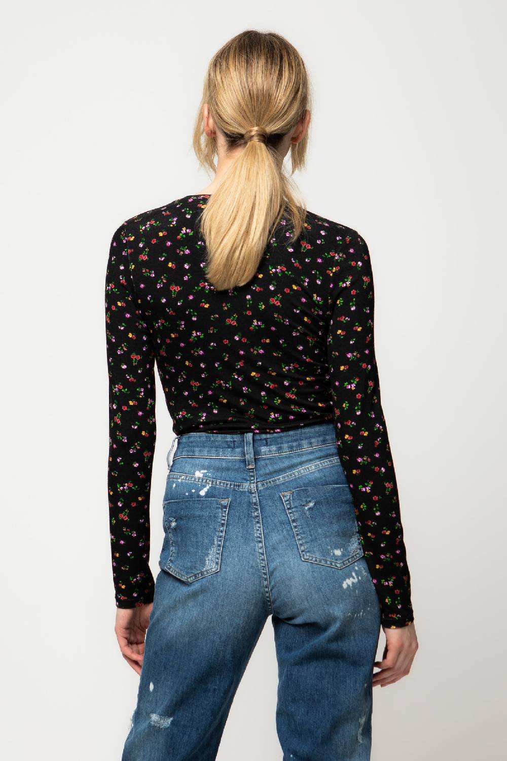 Kristina Ti OLIMPIA - Microflower Jersey T-shirt